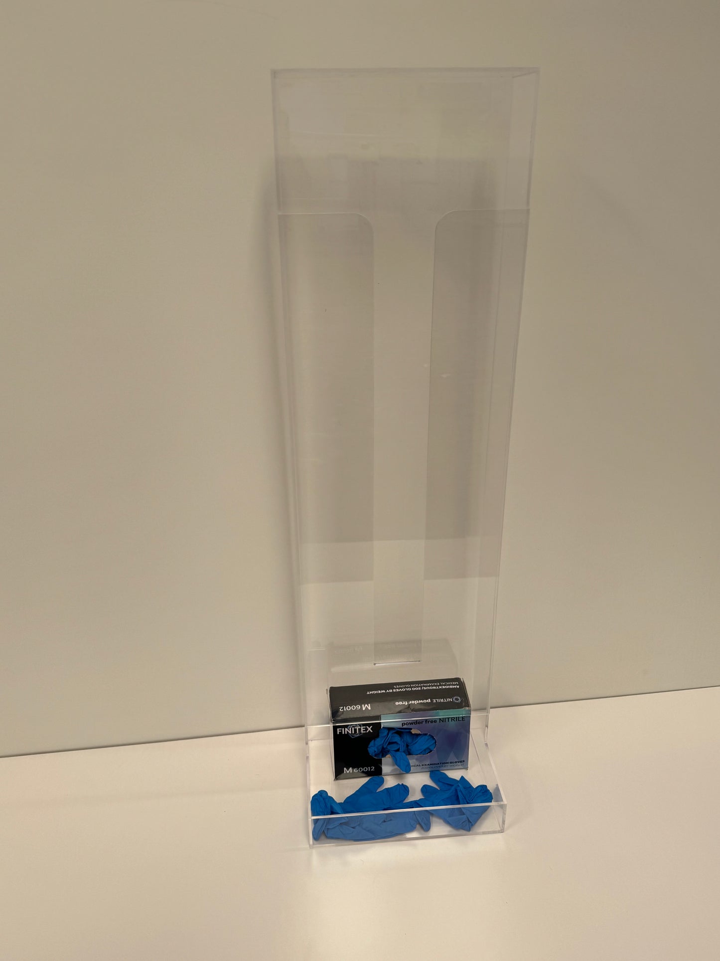 Gravity Fed Acrylic Wall Mounted Dispenser For a Variety of PPE