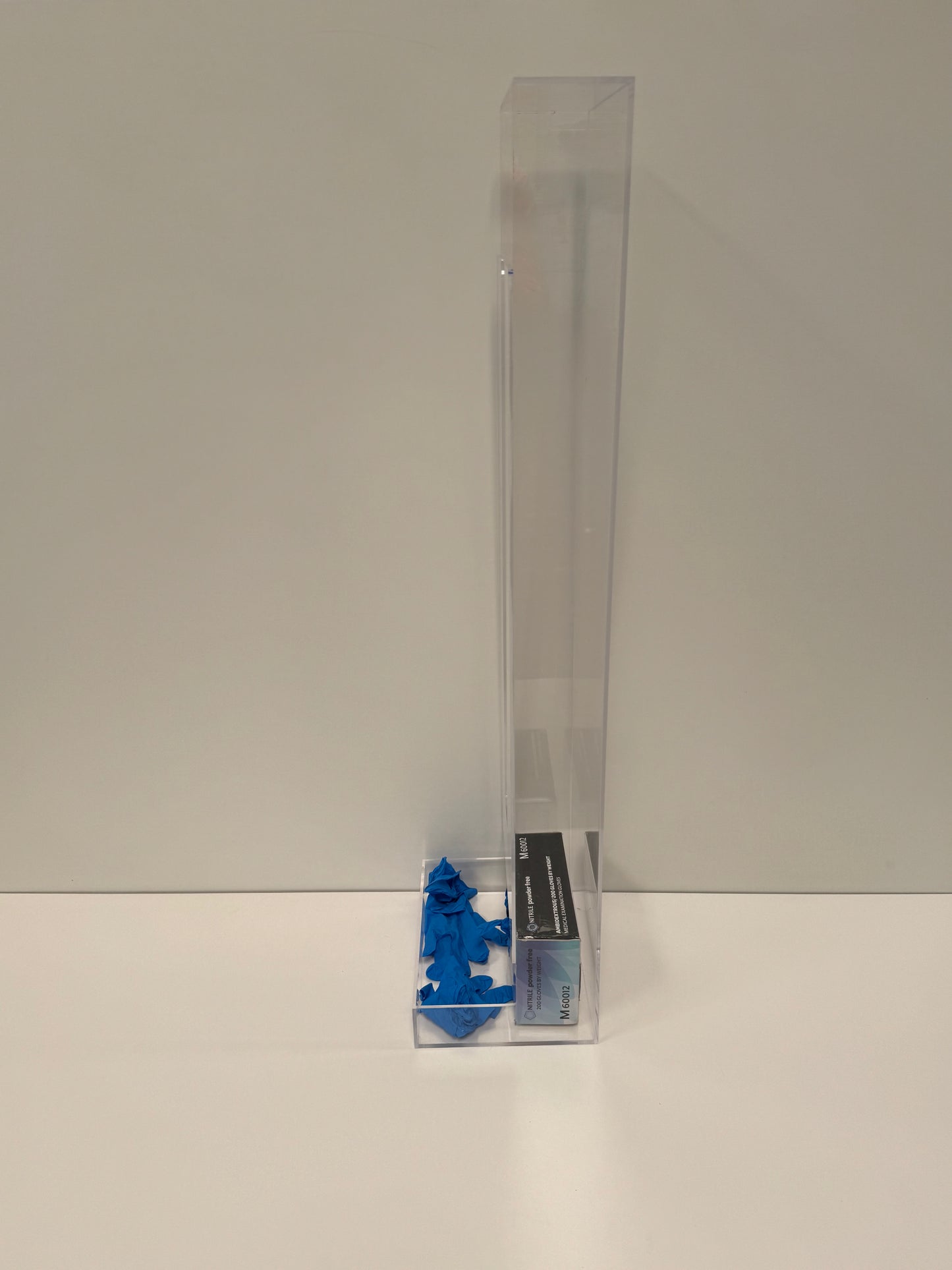 Bulk Acrylic PPE Storage Wall Mounted Gravity Fed Dispenser