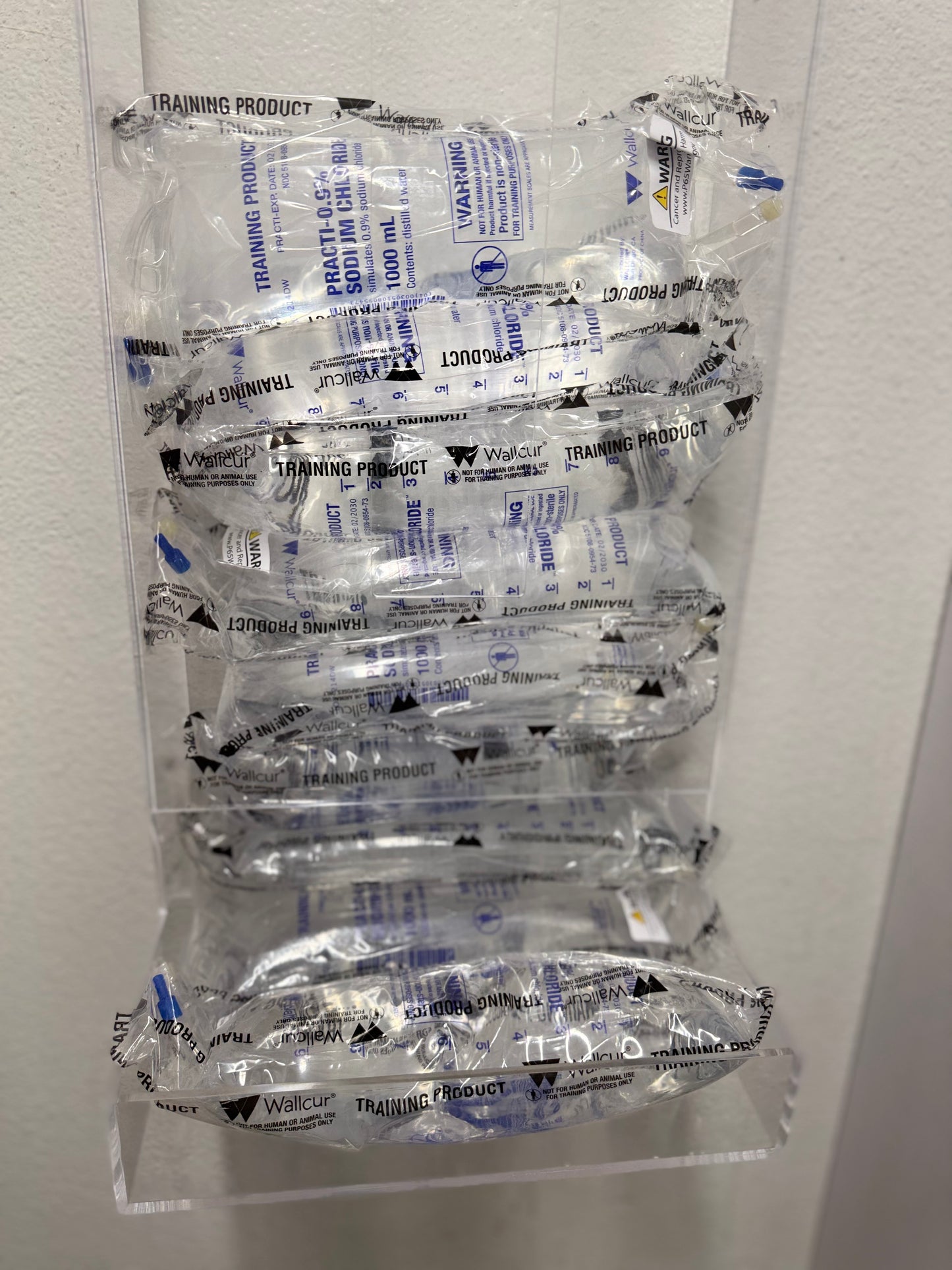 Gravity Fed Wall Mounted IV Bag Dispenser Acrylic