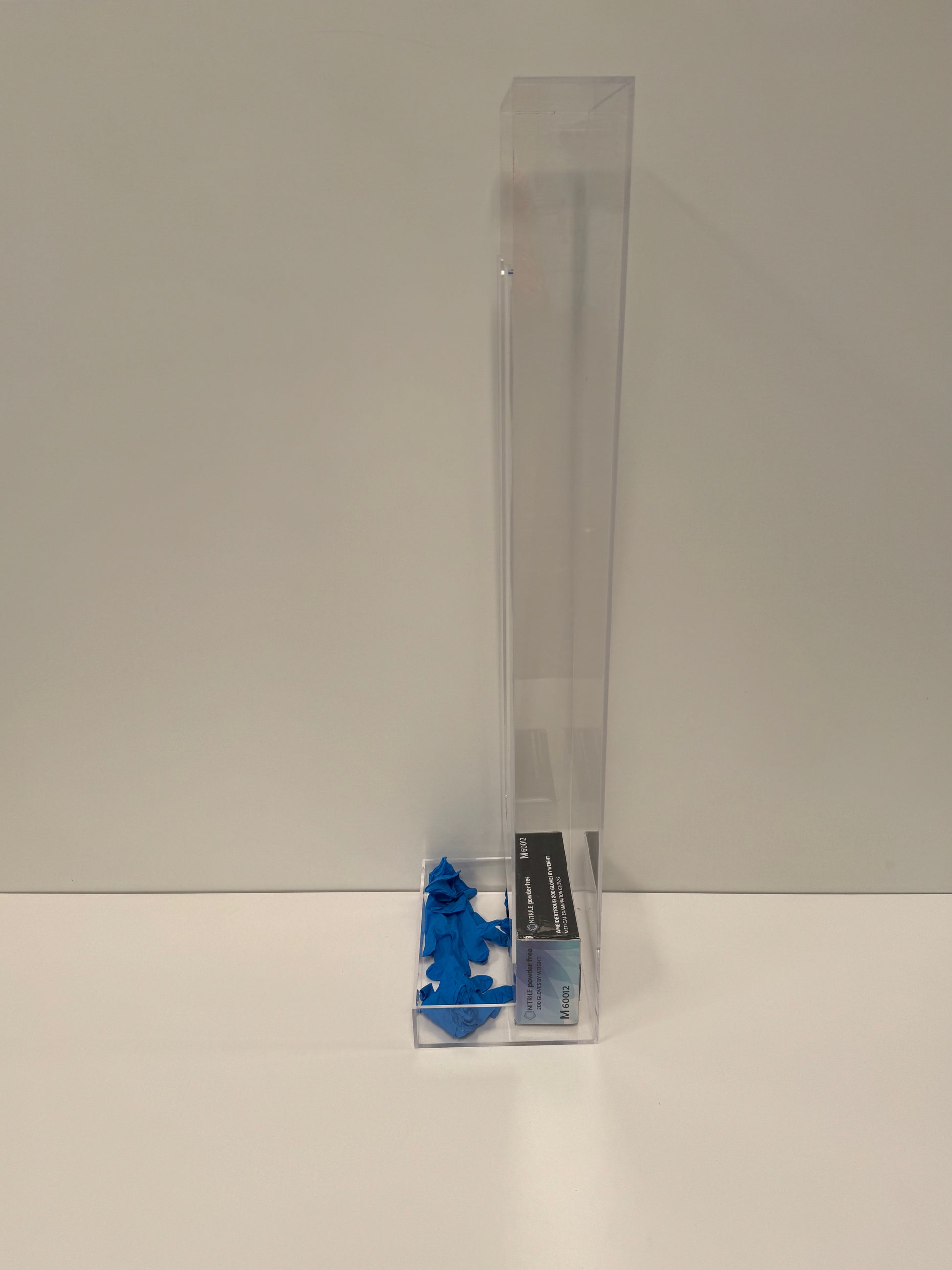 Bulk Acrylic PPE Storage Wall Mounted Gravity Fed Dispenser 