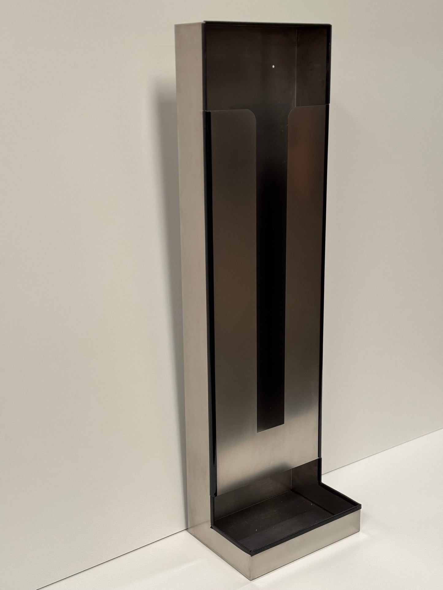 Premium Stainless Steel Fixture, Wall Mounted Gravity Fed Storage 