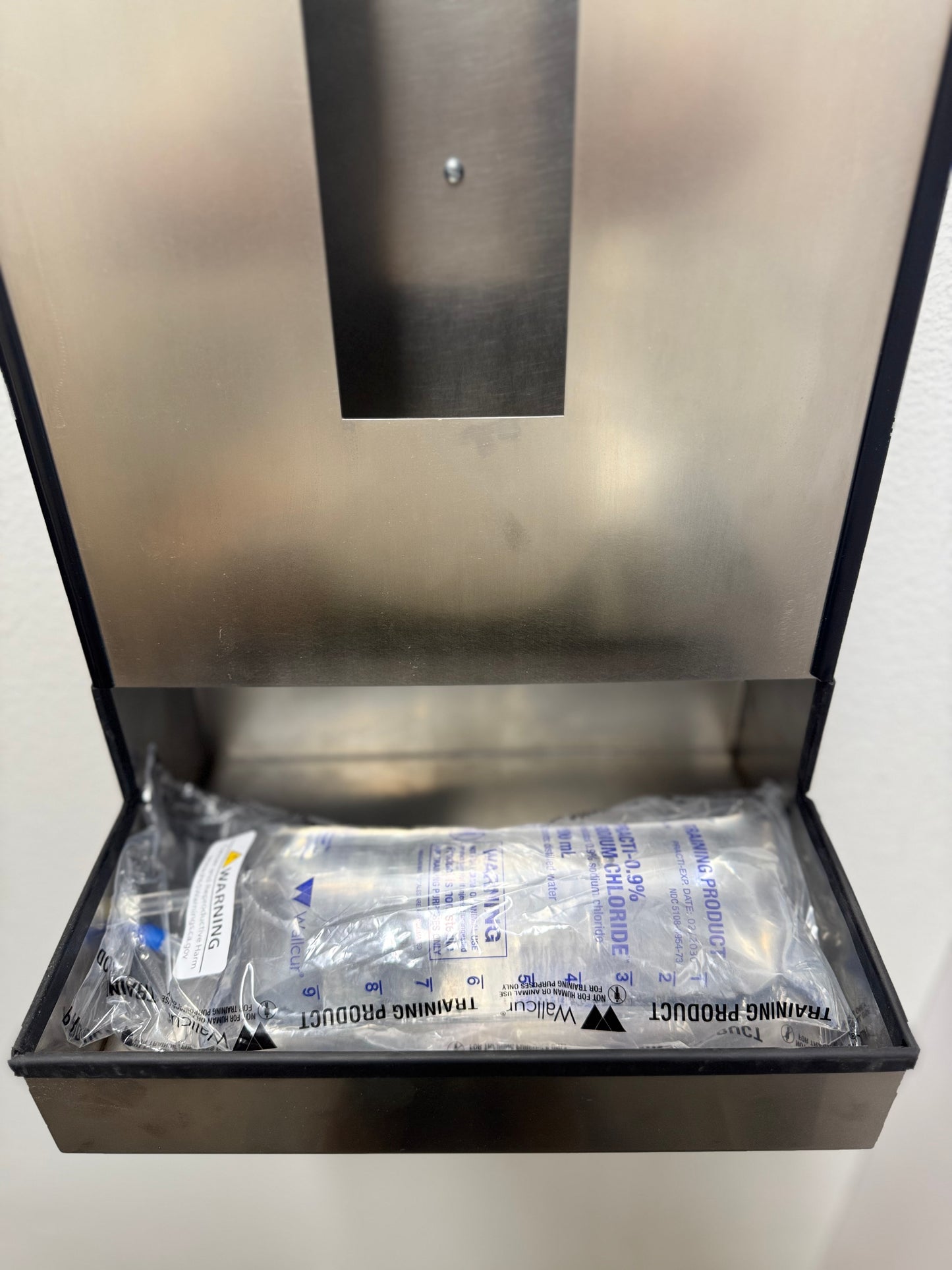 Sleek, Premium, Stainless Steel Gravity Fed IV Bag Dispenser 