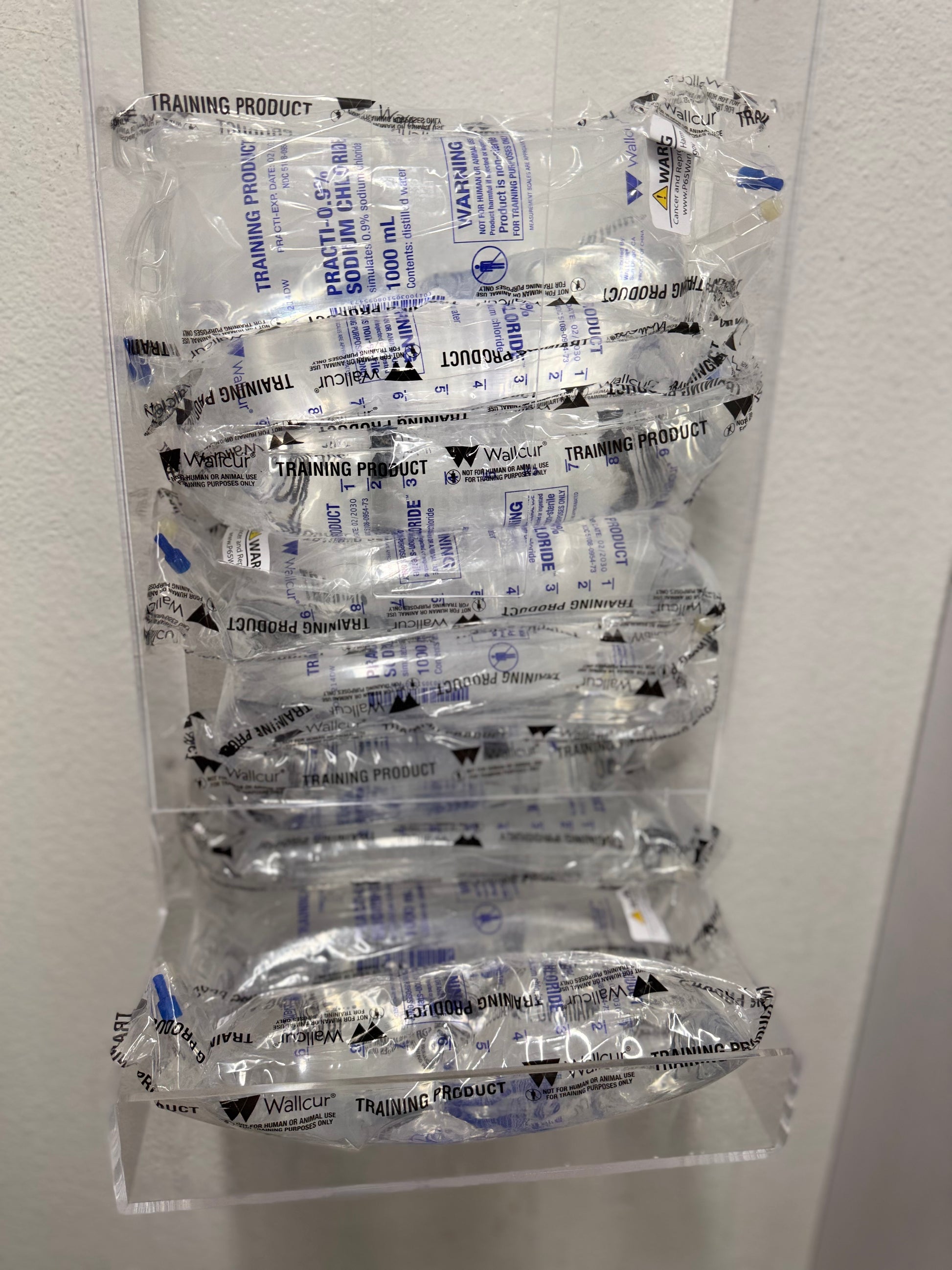 Gravity Fed Wall Mounted IV Bag Dispenser Acrylic 