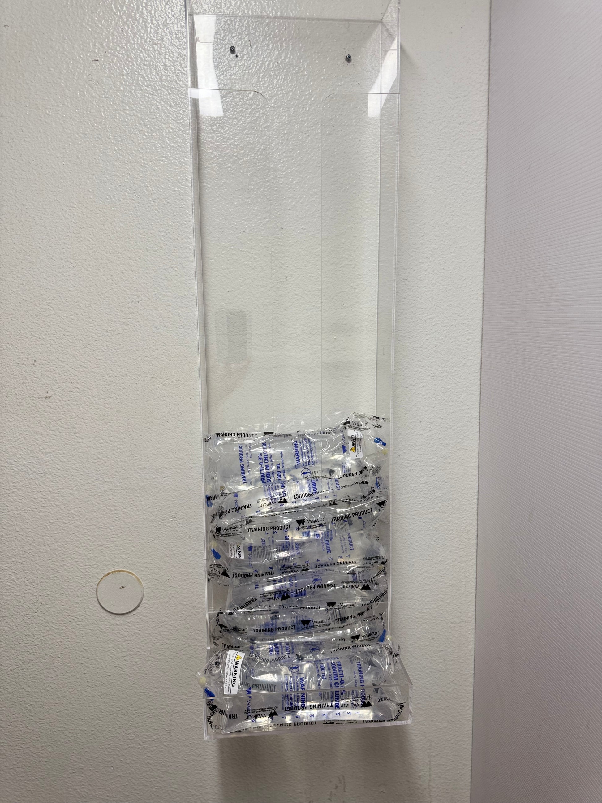 Wall-Mounted IV Bag Storage, Acrylic Affordable Upgrade 