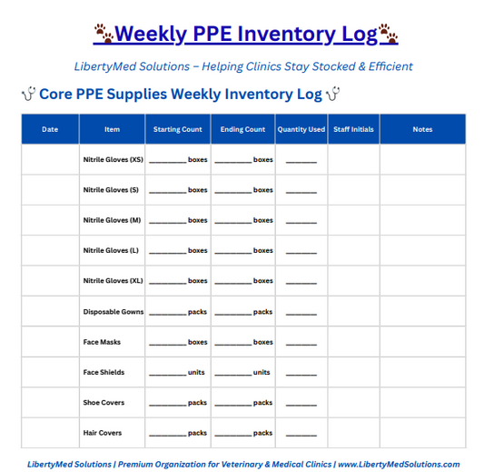 PPE Weekly Inventory Log
